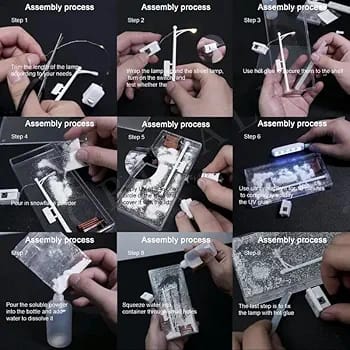 Night light lamp,snowfall,design,home&kids,best gift