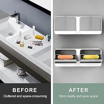 SOAP BOX,wall mounted,no drilling needed.toilet,batroom