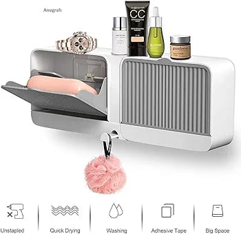 SOAP BOX,wall mounted,no drilling needed.toilet,batroom