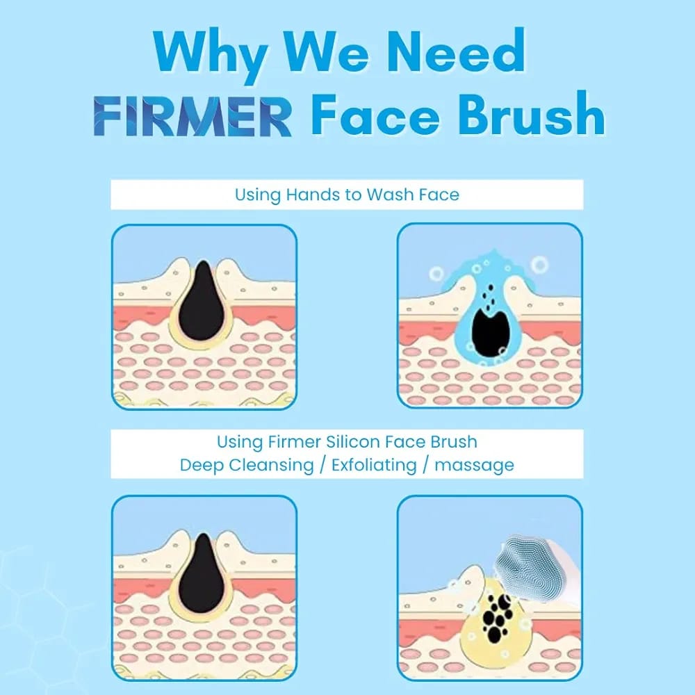 silicone face scrubber (pack)